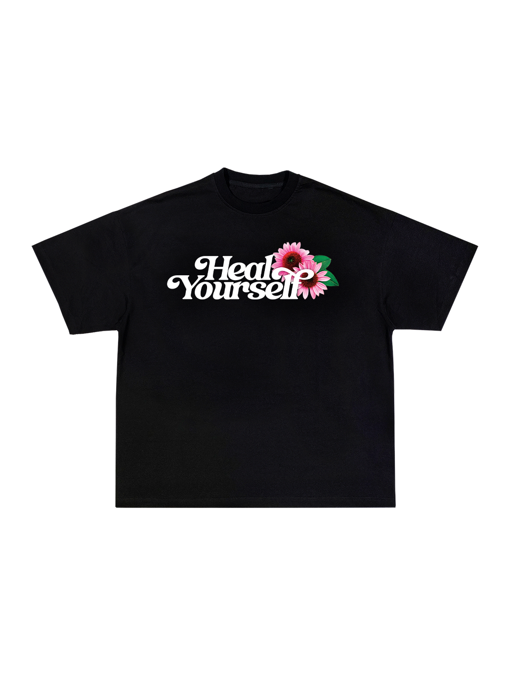 Heal Yourself Black Unisex Organic Cotton T-shirt
