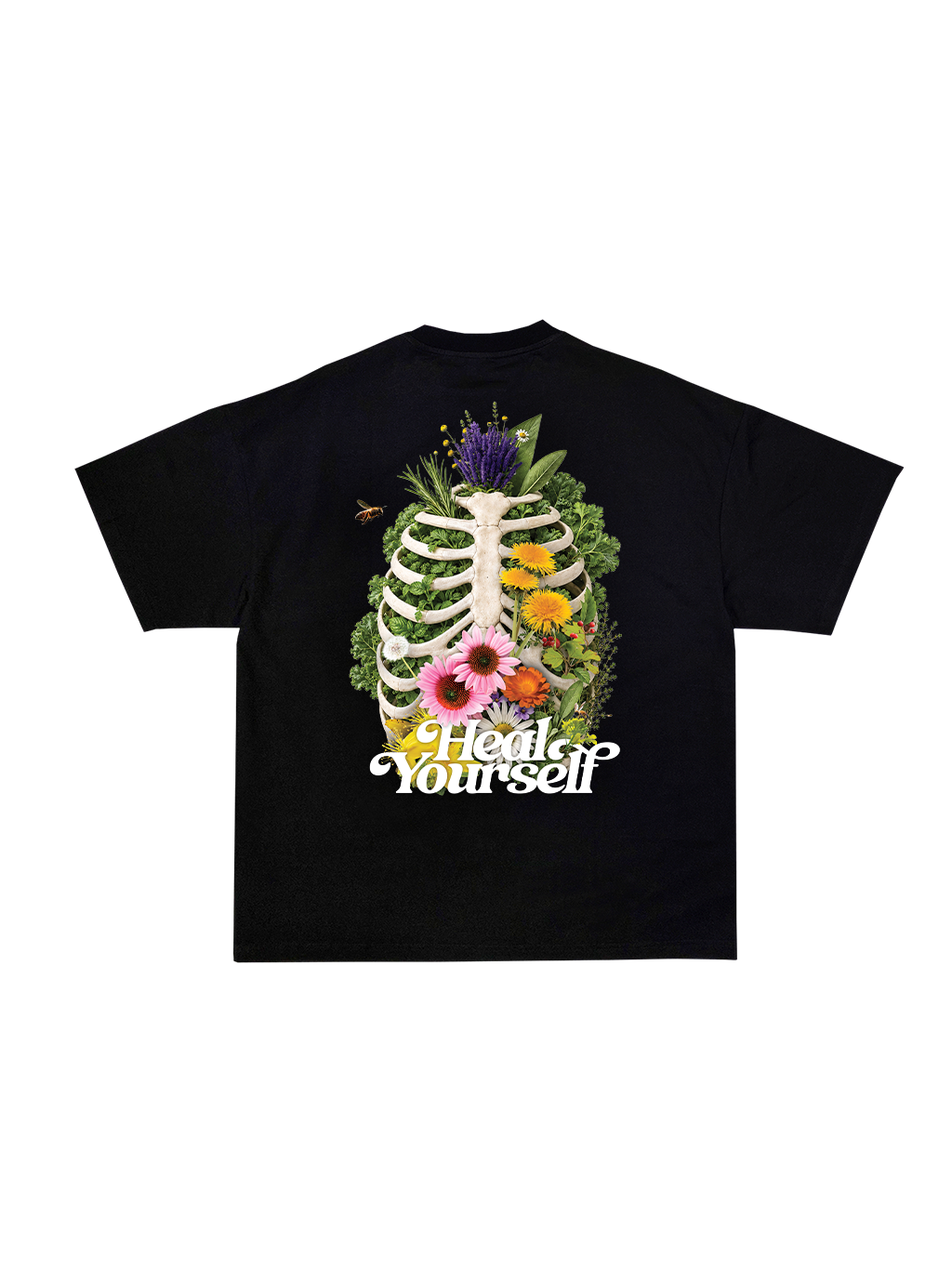 Heal Yourself Black Unisex Organic Cotton T-shirt
