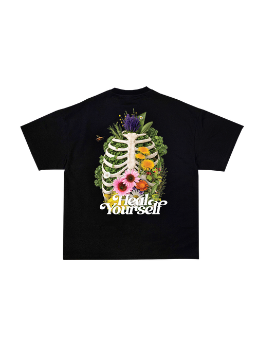 Heal Yourself Black Unisex Organic Cotton T-shirt